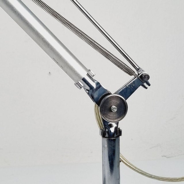 Vintage Red and Chrome Table Lamp, 1980s For Sale - Image 9 of 14