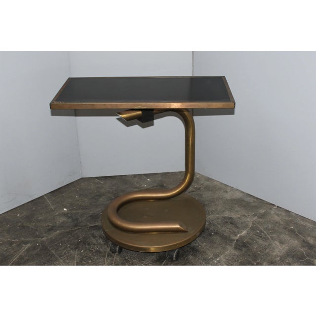 Mid-Century Italian Laminated Black Trolley For Sale - Image 9 of 9