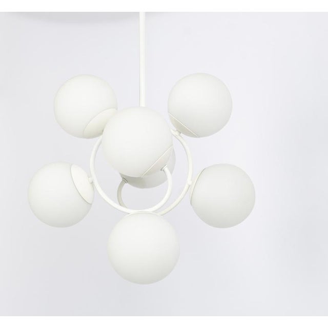 Mid-Century Orbital Pendant Lamp attributed to Kaiser Idell / Kaiser Leuchten, Germany, 1970s For Sale - Image 4 of 14