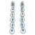 Natural Turquoise 2.47cts & Diamond 1.86cts Earring in 14k Gold For Sale - Image 4 of 8