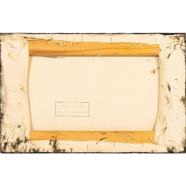 Late 20th Century Andy Miller Abstract Composition Oil on Canvas For Sale - Image 5 of 6