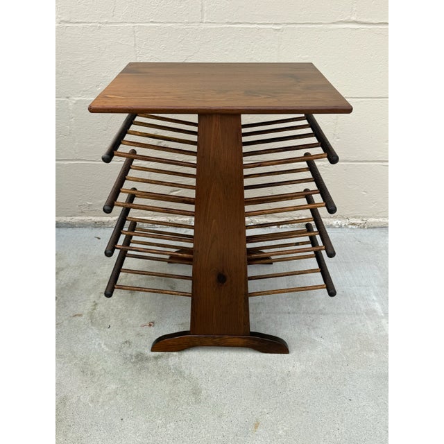 Josef Frank 1950s Mid Century Modern Josef Frank Style Magazine Rack and Side Table For Sale - Image 4 of 12