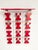 Vintage Space Age Wall Coat Rack in Red with Hat Shelf, 1960s, in Good conditions. Designed 1960 to 1969