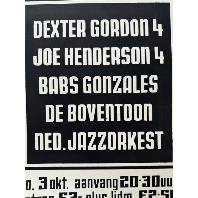 Paradiso Jazz Concert Poster (1974), Martin Kaye, Screenprint, Vintage, Amsterdam For Sale - Image 6 of 8