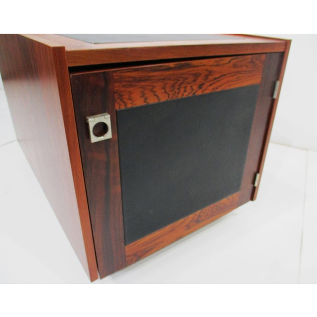 Wood Johannes Sorth Rosewood Side Table Cube for Bornholm Denmark For Sale - Image 7 of 12