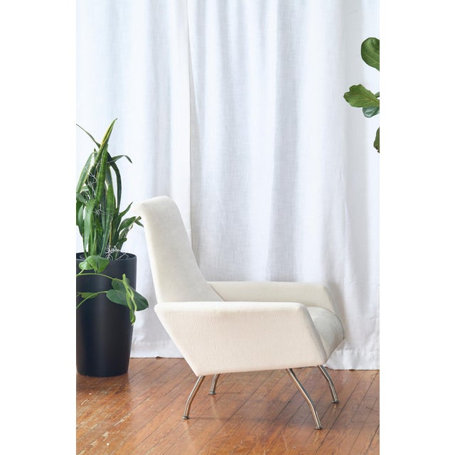 Pair of Mid Century Italian Lounge Chairs, Restored For Sale - Image 9 of 14