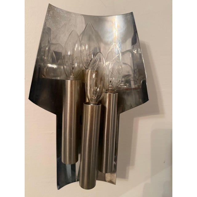 French 1960s Maison Charles Mid Century Wall Light For Sale - Image 9 of 16
