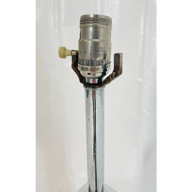 1960s Mid-Century Modern Walter Von Nessen Walnut and Chrome Table Lamp For Sale - Image 12 of 15