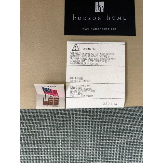 Transitional Lee Industries Chesterfield Sofa For Sale - Image 3 of 3