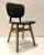 Wood Industrial Modern Black Faux Leather Side Chair/Desk Chair For Sale - Image 7 of 7
