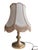 A nice romantic vintage table lamp. The sturdy lampshade has a beautiful A-line shape and has nice fringes at the bottom....