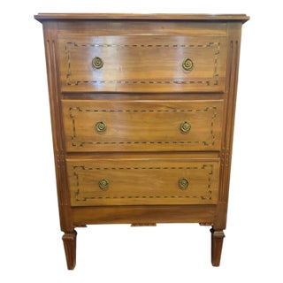 Early 20th Century Louis XVI Chest of Drawers With Inlaid Details For Sale