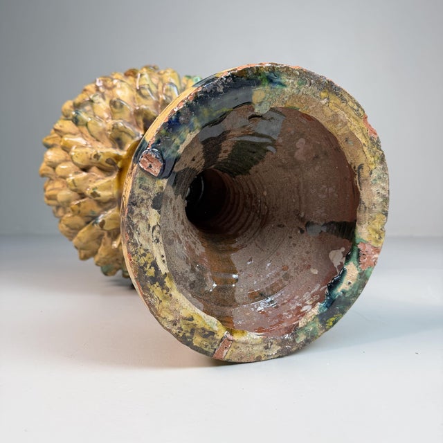 Italian Ceramic Plant Stand by Rocco Condurso, 1980s For Sale - Image 12 of 13