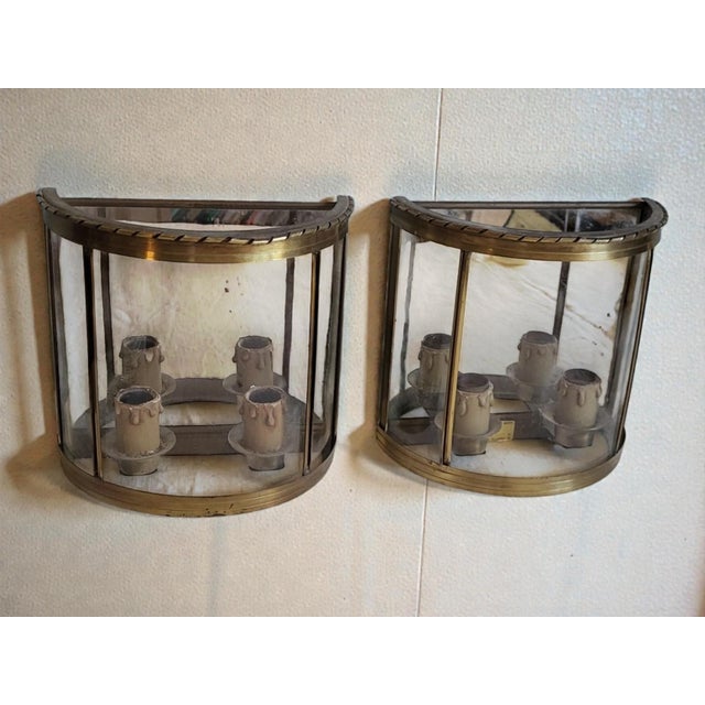 Napoleon III Style Wall Sconces in Copper, 1970s, Set of 2 For Sale - Image 10 of 10