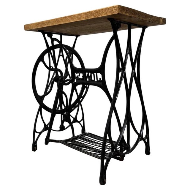 Antique Industrial Style Cast Iron Side Table, 1900s For Sale - Image 6 of 10