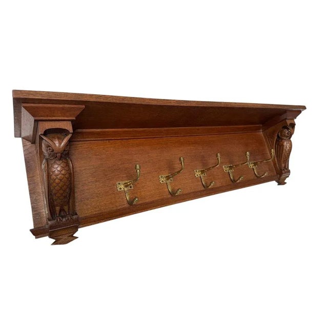 Arts & Crafts Wall Coat Rack by Kobus De Graaff, 1900s For Sale - Image 11 of 11