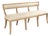 Carvell Bench - Natural Linen / Oak Frame For Sale