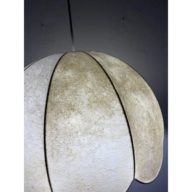 1960s 1960s German Cocoon Mid Century Modern Pendant Chandelier Flower Goldkant Leuchten For Sale - Image 5 of 13