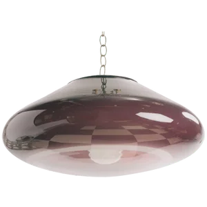 1980s Italian Purple Glass Chandelier