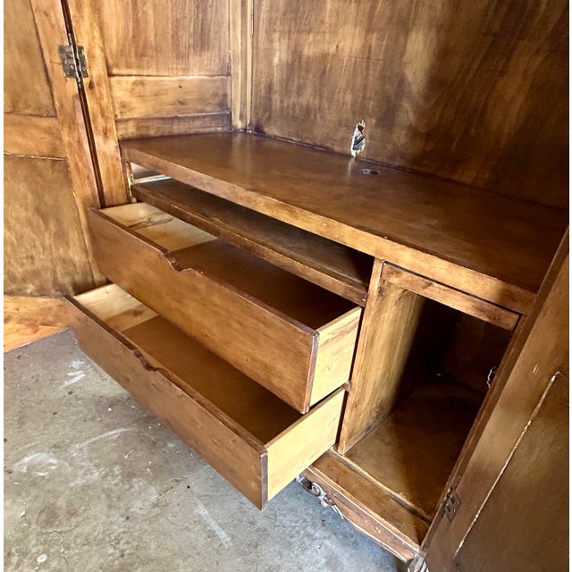 Wood Late 20th Century Ethan Allen French Country Style Armoire Desk, Attributed For Sale - Image 7 of 12