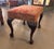 Antique George II Upholstered Bench in the Chippendale Style, Resting on Boldly Carved Ball and Claw Feet and Knee Decoration For Sale - Image 9 of 9