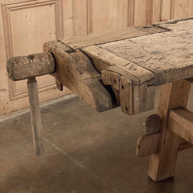 19th Century Rustic Carpenter's Bench For Sale - Image 11 of 12