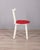 Vintage Italian Chairs in Wood and Red Vinyl, 1980s, Set of 4 For Sale - Image 4 of 17