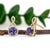 1.55ct Tanzanite Stud Earrings, Solid 14k Yellow Gold – Cushion 5mm For Sale - Image 4 of 6