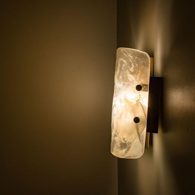 Marble & Murano Glass Wall Light Fixture from Hillebrand, 1960s For Sale - Image 14 of 16