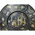 Chinoiseries Brown Lacquer Golden Graphic Wood Display Disc Art For Sale In San Francisco - Image 6 of 6