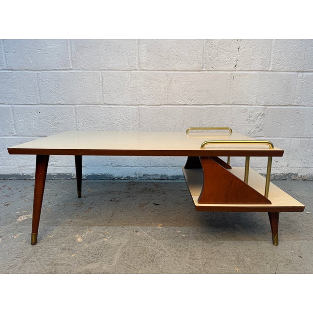 1950s Mid-Century Modern Atomic Tiered Table Set, 3 Pieces For Sale - Image 10 of 18