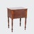 Early 19th Century Sheraton Tiger Maple & Cherry 2-Drawer Sewing Table With Sandwich Glass Knobs For Sale - Image 9 of 12