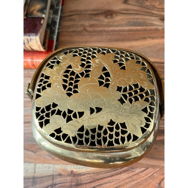 Antique Mid 19th Century Chinese Brass Handwarmer For Sale In New York - Image 6 of 9