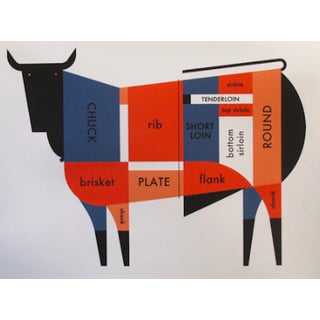 Meat Cut Poster by Raymond Biesinger For Sale