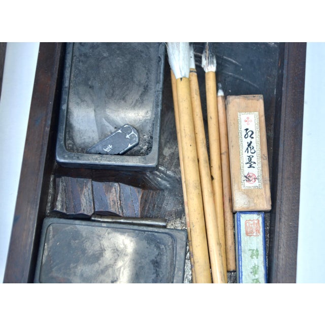 Antique Japanese Wood Carved Art Box For Sale - Image 9 of 9