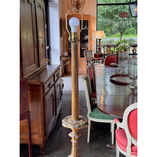 19th Century Italian Carved Floor Lamp For Sale - Image 10 of 11