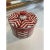 Red Modern Decorative Red & Navy Chevron Bowl & Lid For Sale - Image 8 of 9