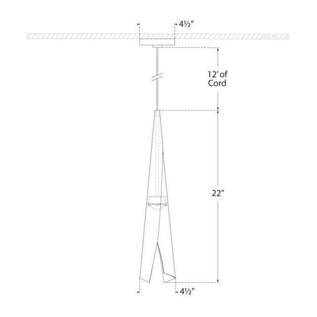 Visual Comfort Kelly Wearstler for Visual Comfort Signature Piel Small Wrapped Pendant in Bronze For Sale - Image 4 of 4