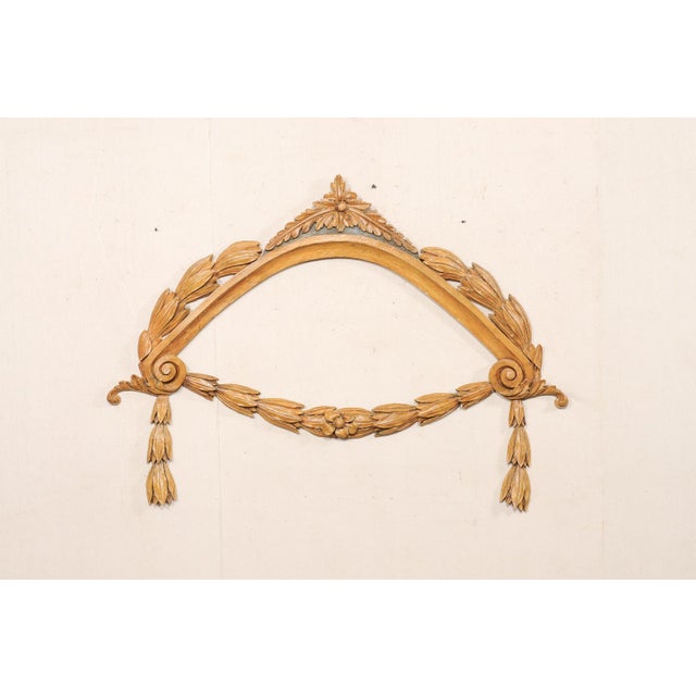 Large Italian Antique Arched Swag Fragment For Sale - Image 4 of 11