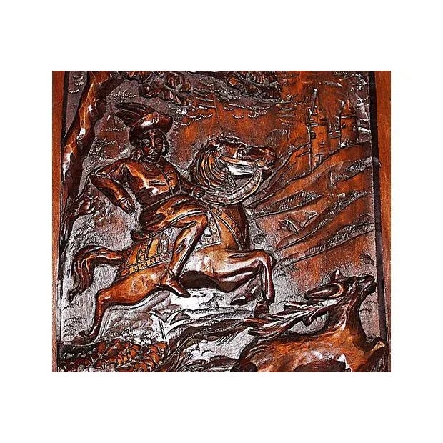 Mid 19th Century Mid 19th Century French Architectural Wood Carving Panel Plaque For Sale - Image 5 of 8