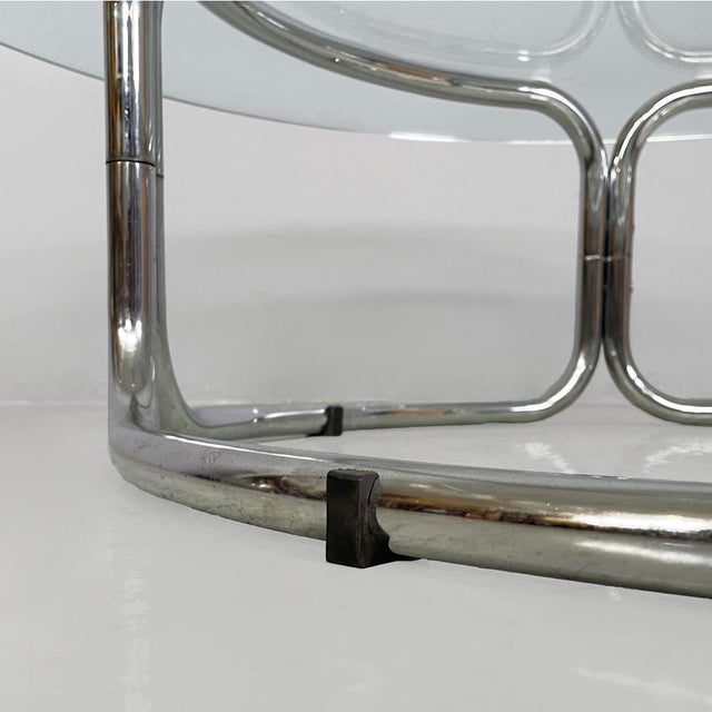 Italian Modern Coffee Table in Steel and Glass, 1970s For Sale - Image 12 of 13
