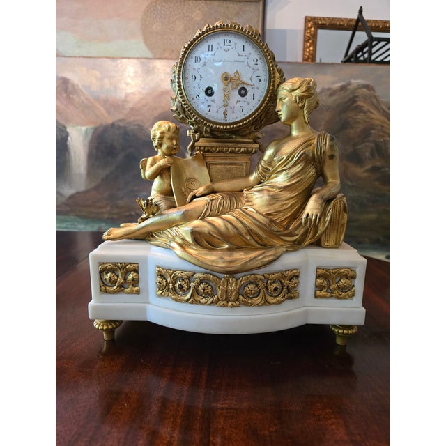 Mid 19th Century Antique French Louis Xv Museum Cherub Putti Clock For Sale - Image 5 of 9