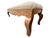 Louis XV–Style Upholstered Wall Bench With Sculptural Cabriole Legs and Nailheads For Sale - Image 4 of 6
