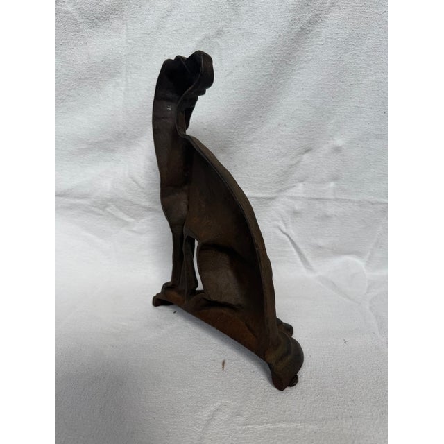 Cast Iron Muscular Labrador Door Stop For Sale - Image 4 of 11