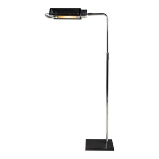 1960s Mid-Century Modern Koch & Lowy Industrial Omi "Eyeshade" Adjustable Floor Lamp For Sale