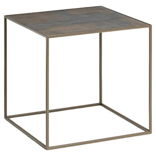 Metal Cubo Bronze Impronte Coffee Table by Disain1971 For Sale - Image 7 of 7