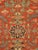 Antique Persian Heriz Carpet Handmade Wool Oriental Rug, Rust, Navy-Medium Blue For Sale - Image 16 of 18