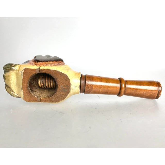 Antique St. Bernard Carved Hardwood Animalia Nutcracker For Sale In Los Angeles - Image 6 of 7