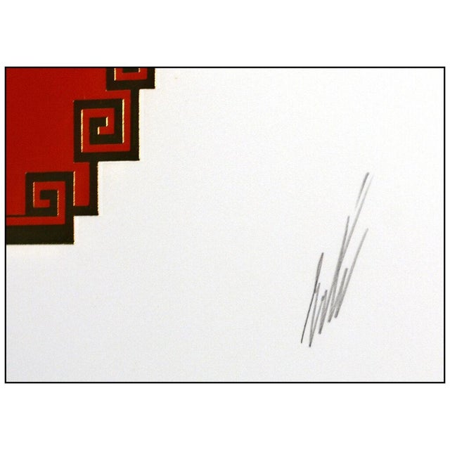 Erté 1980s Plum Blossom, Erté For Sale - Image 4 of 6