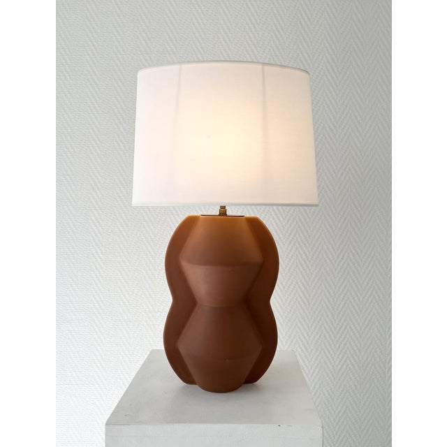 Postmodern Ceramic Table Lamp, 1990 For Sale - Image 3 of 9